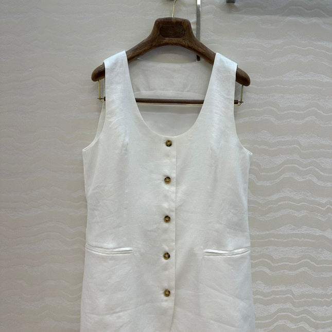LP SLEEVELESS LINEN BLAZER 272243