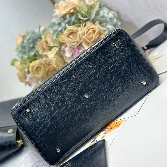 DIOR 26S TOUJOURS BAG 37 IN BLACK CALFSKIN