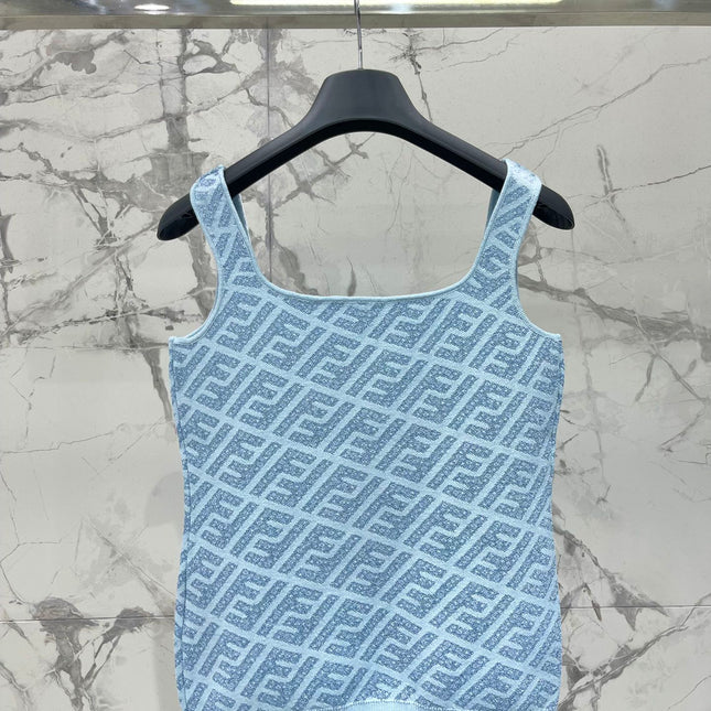FENDI 25S JACQUARD KNIT VEST 264229