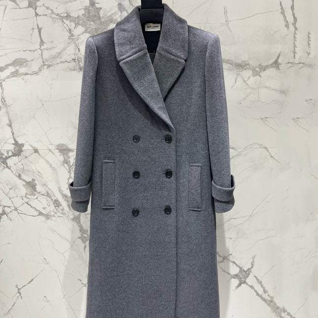 YSL 25S LONG CASHMERE COAT STYLE 32