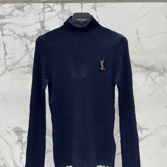 YSL 25S FITTED TURTLENECK SWEATER STYLE 183