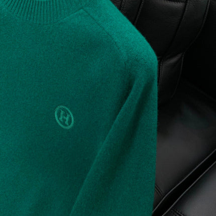 HERMES 25S LONG-SLEEVE KNITTED CREW NECK SWEATER 179