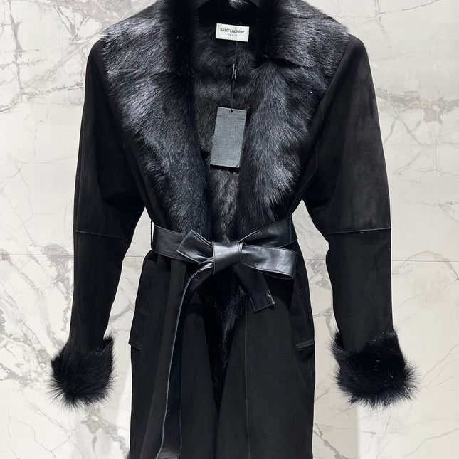 YSL 25S BELTED COAT STYLE 11