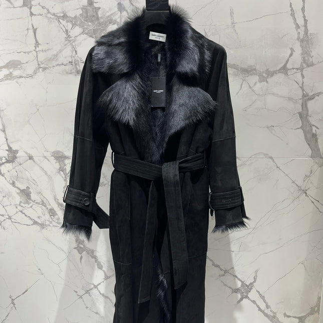 YSL 25S BELTED COAT STYLE 12