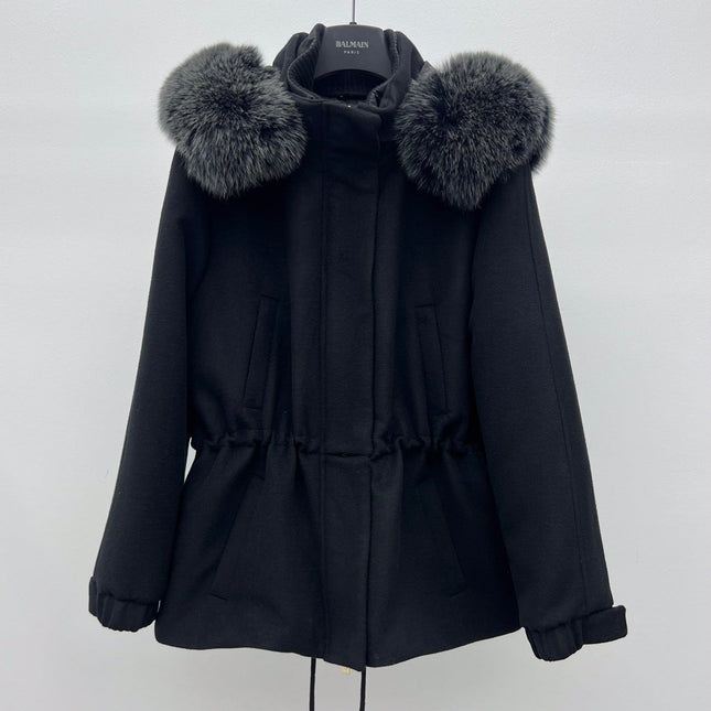 LP 26S FUR-COLLAR KNIT JACKET 473