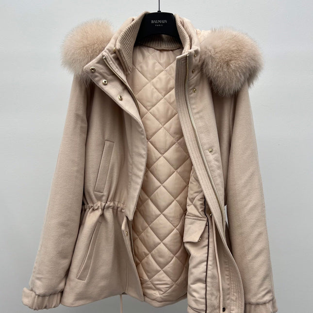 LP 26S FUR-COLLAR KNIT JACKET 470