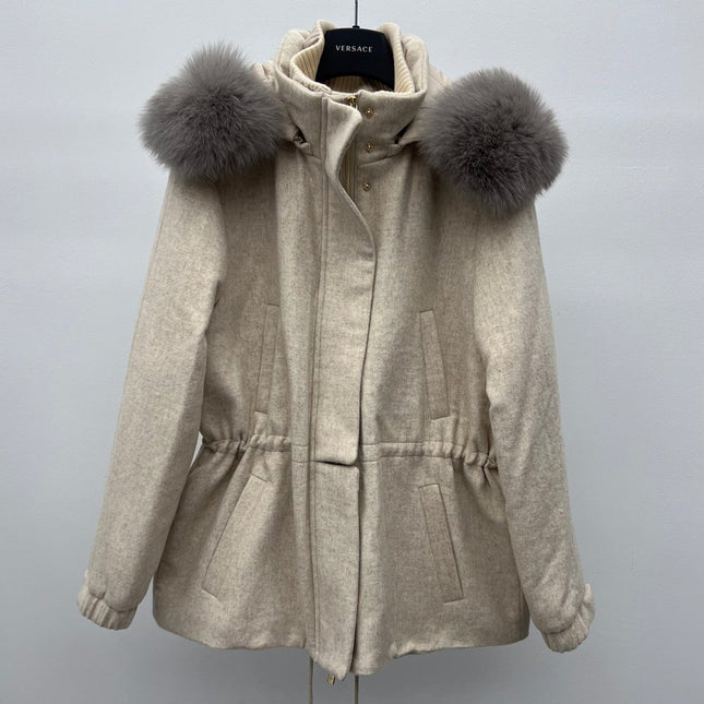LP 26S FUR-COLLAR KNIT JACKET 471
