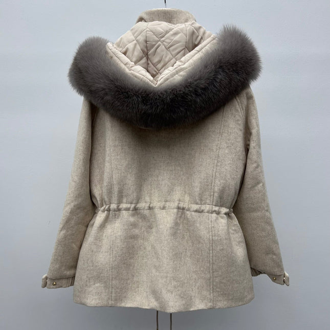 LP 26S FUR-COLLAR KNIT JACKET 471
