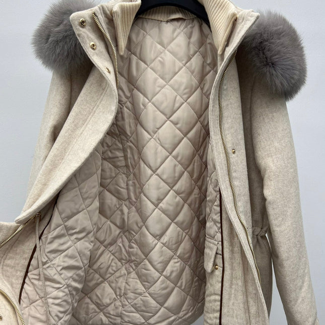 LP 26S FUR-COLLAR KNIT JACKET 471