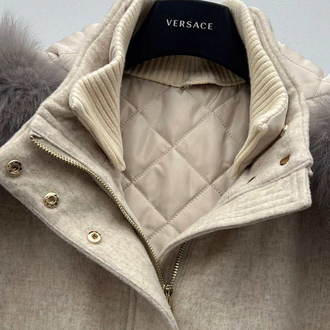 LP 26S FUR-COLLAR KNIT JACKET 471
