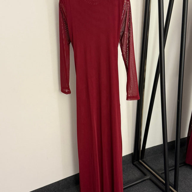DIOR 25S LONG-SLEEVE MESH DRESS 822