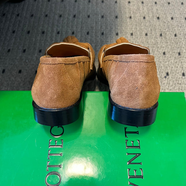 BOTTEGA VENETA 26S LOAFERS IN BROWN SUEDE