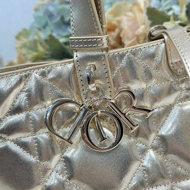 DIOR 26S TOUJOURS BAG 28 IN GOLD CALFSKIN