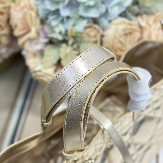 DIOR 26S TOUJOURS BAG 28 IN GOLD CALFSKIN
