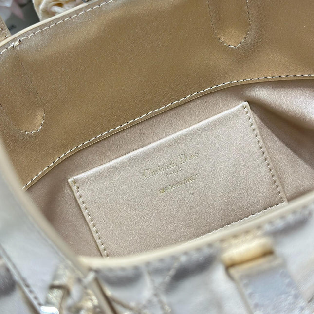 DIOR 26S TOUJOURS BAG 18 IN GOLD CALFSKIN