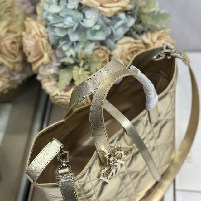 DIOR 26S TOUJOURS BAG 23 IN GOLD CALFSKIN