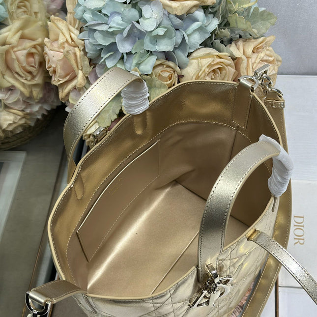DIOR 26S TOUJOURS BAG 23 IN GOLD CALFSKIN