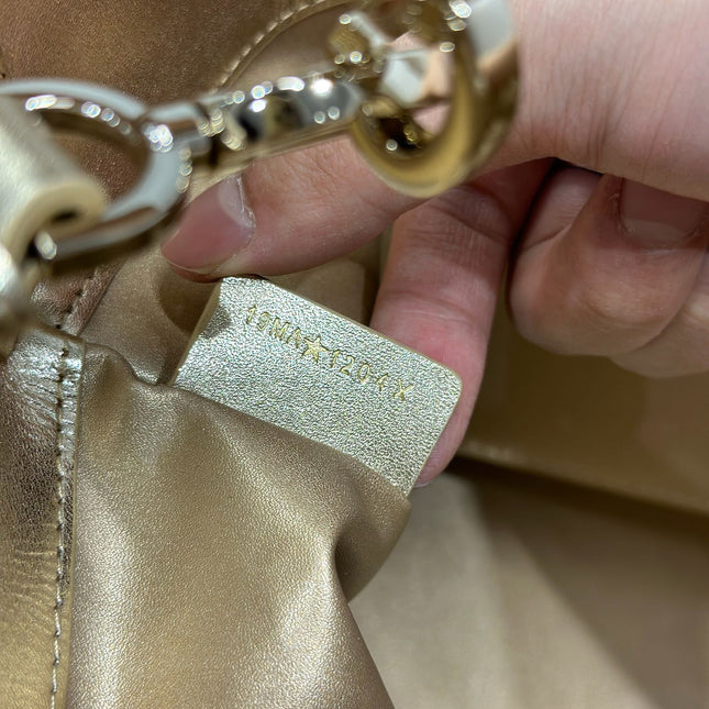 DIOR 26S TOUJOURS BAG 23 IN GOLD CALFSKIN