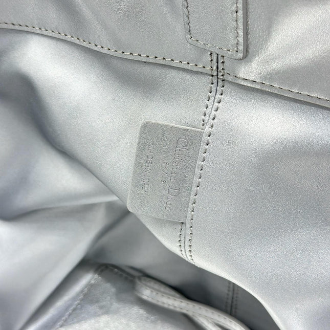 DIOR 26S TOUJOURS BAG 37 IN SILVER CALFSKIN