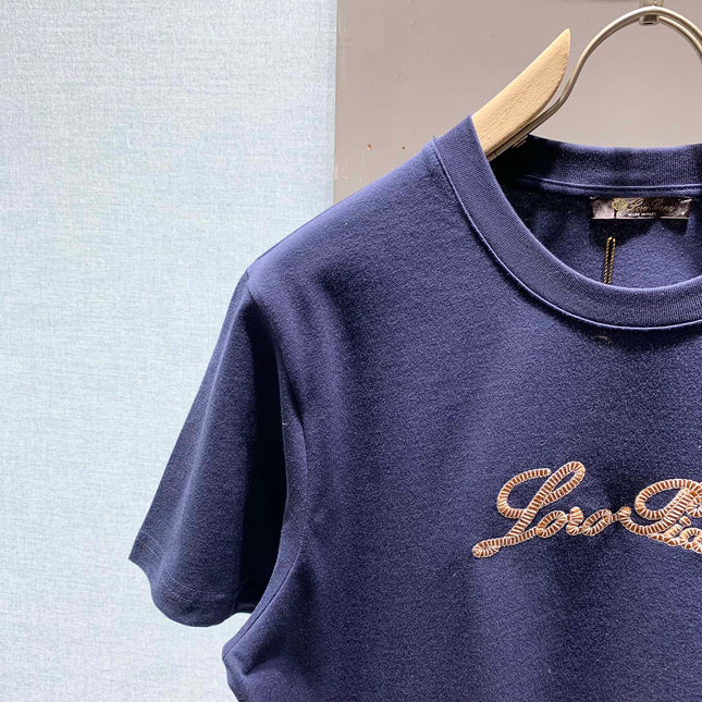 LORO PIANA 26S EMBROIDERED T-SHIRT 745