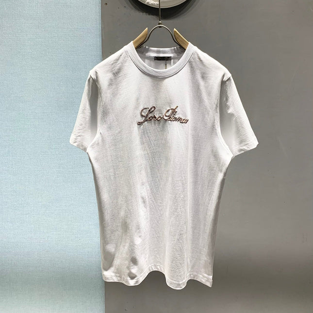 LORO PIANA 26S EMBROIDERED T-SHIRT 744