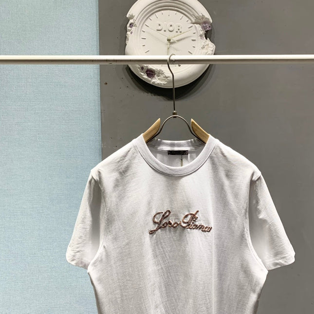 LORO PIANA 26S EMBROIDERED T-SHIRT 744