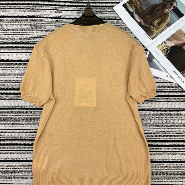 CHANEL 26S SHORT-SLEEVE KNIT TOP 896