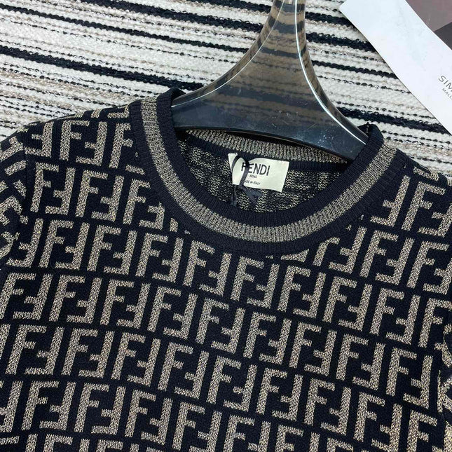 FENDI 26S SHORT SLEEVE KNIT T-SHIRT 124