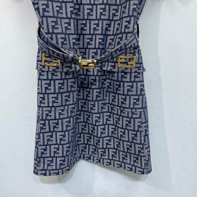 FENDI 26S SHORT SLEEVE MINI DRESS 039