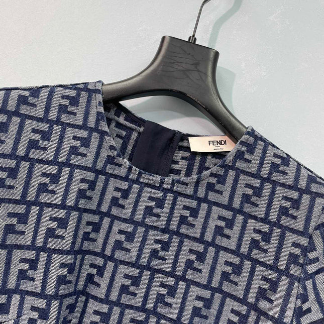 FENDI 26S SHORT SLEEVE MINI DRESS 039