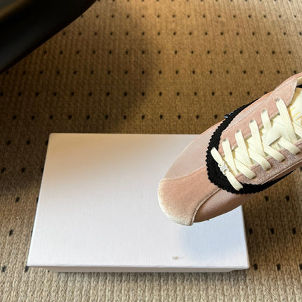 CELINE 26S SNEAKERS IN LIGHT PINK VELVET