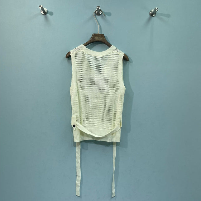 CHANEL 26S SLEEVELESS SWEATER STYLE 1055