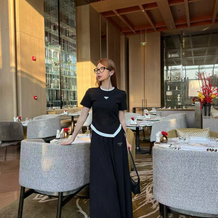 PRADA 26S TOP AND SKIRT SET STYLE 835