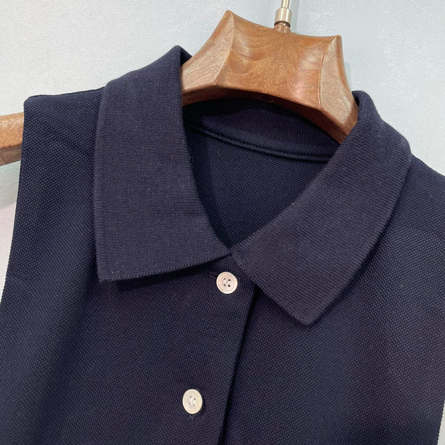 MIUMIU 26S SLEEVELESS POLO TOP STYLE 1087