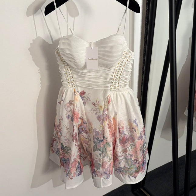 ZIMMERMANN 26S PATTERNED CAMI DRESS STYLE 9
