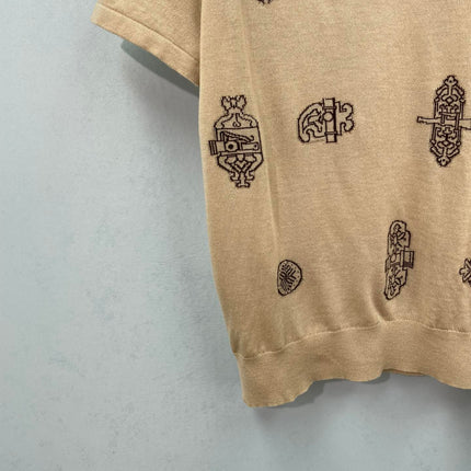 HERMES 26S SHORT-SLEEVE KNIT TOP 724