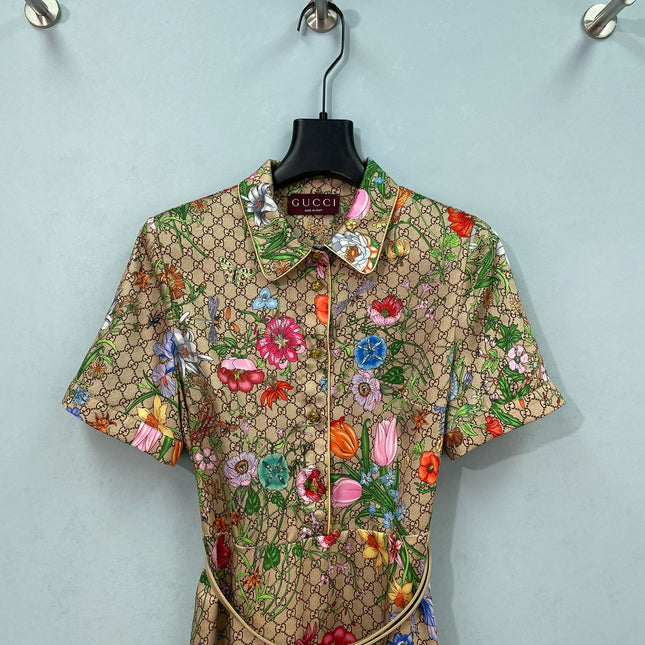 GUCCI 26S SHORT-SLEEVE SHIRT DRESS 443