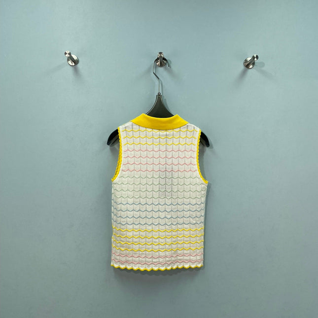 FENDI 26S SLEEVELESS KNIT TOP 341