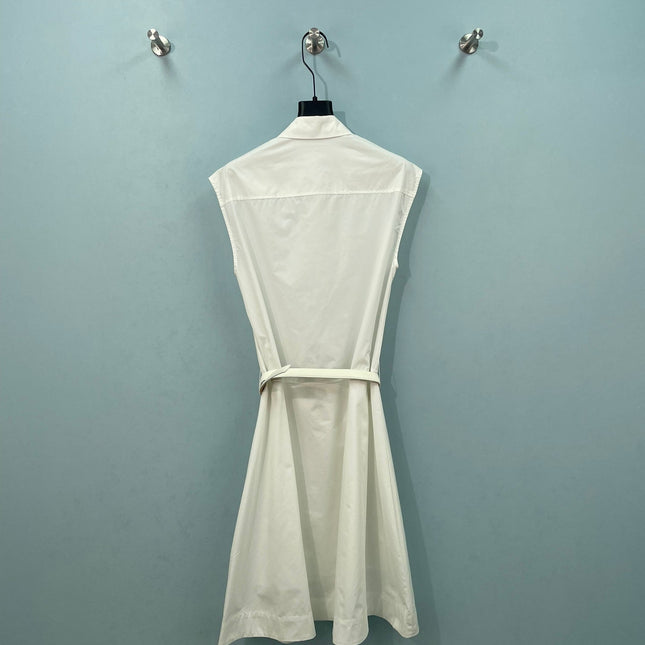PRADA 26S SLEEVELESS SHIRT DRESS 974