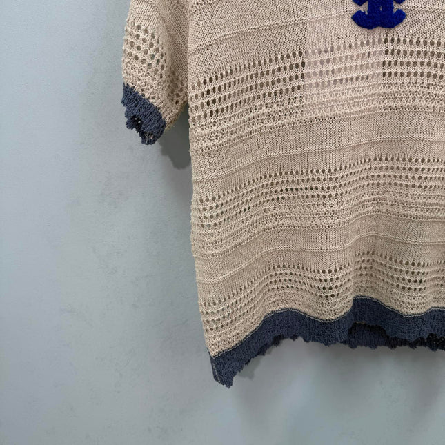 CHANEL 26S SHORT-SLEEVE KNIT TOP 1462