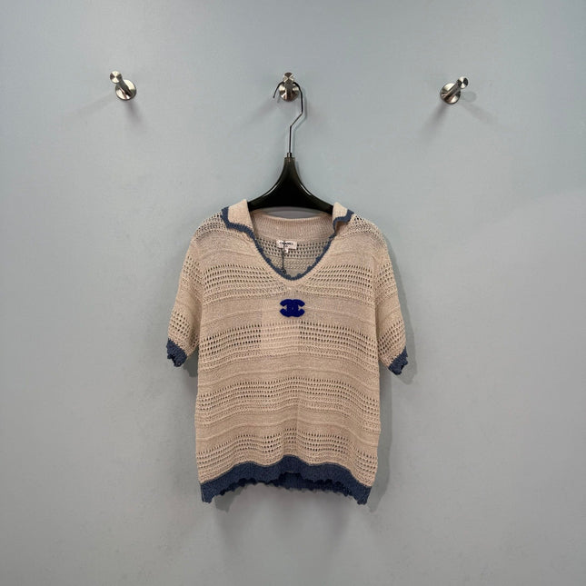 CHANEL 26S SHORT-SLEEVE KNIT TOP 1462