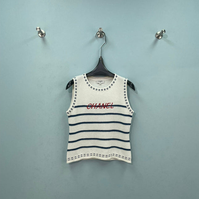 CHANEL 26S SLEEVELESS KNIT TOP 1404
