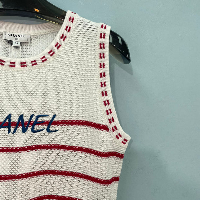 CHANEL 26S SLEEVELESS KNIT TOP 1403