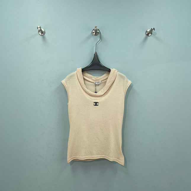 CHANEL 26S SLEEVELESS KNIT TOP 1402