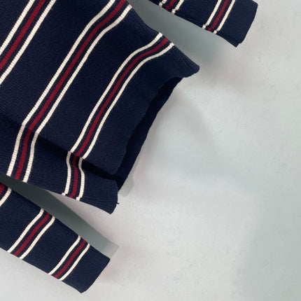 CHANEL 26S LONG SLEEVE STRIPED KNIT SWEATER 1572