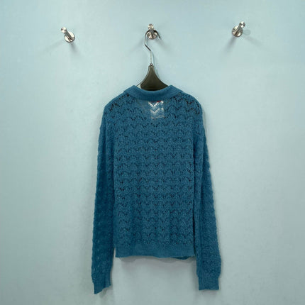 CHANEL 26S OPENWORK KNIT CARDIGAN 1601