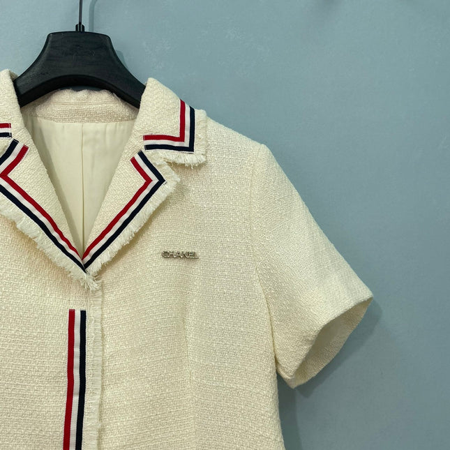 CHANEL 26S SHORT SLEEVE PLEATED DRESS 1534
