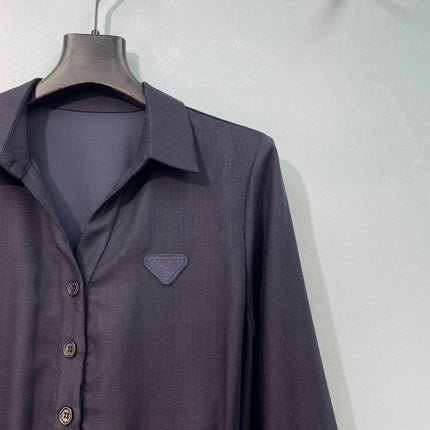 PRADA 26S LONG-SLEEVE SHIRT DRESS 1089