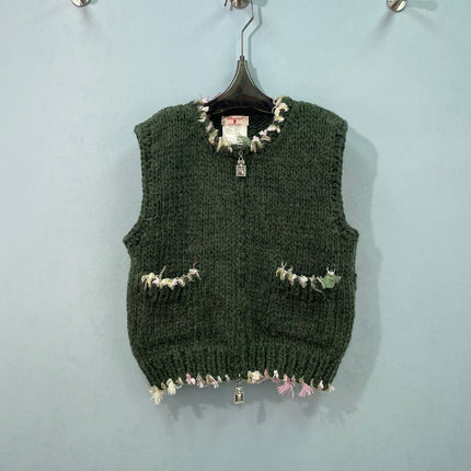 CHANEL 26S KNIT ZIP-UP VEST 1762
