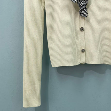 CHANEL 26S RUFFLE KNIT CARDIGAN 1653